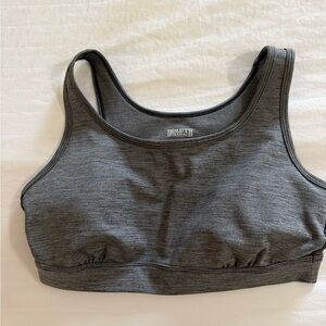 Duluth Trading Co Heather Charcoal Sports Bra